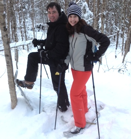 Patrick and Suzannah from EZTrackIt Snowshoeing 